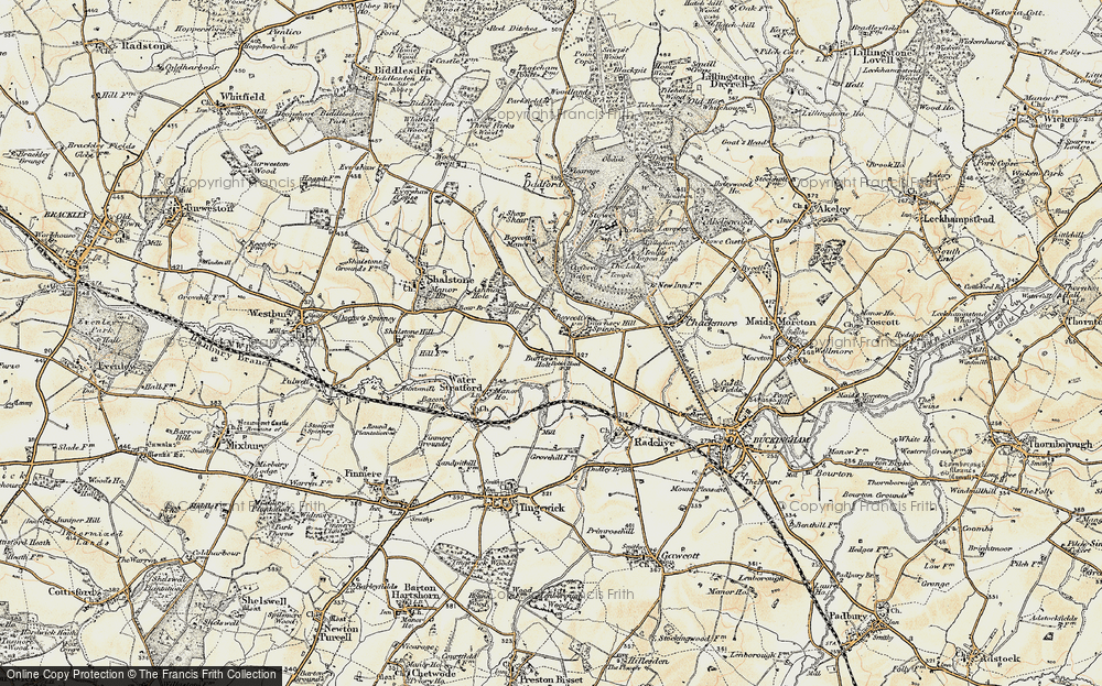 Old Map of Buffler's Holt, 1898-1901 in 1898-1901