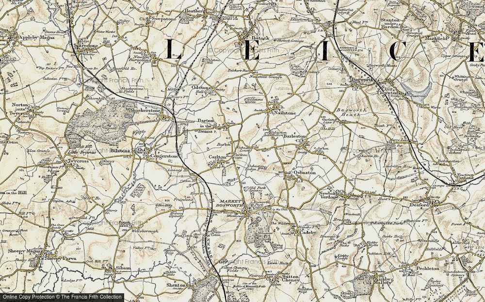 Old Map of Bufton, 1901-1903 in 1901-1903