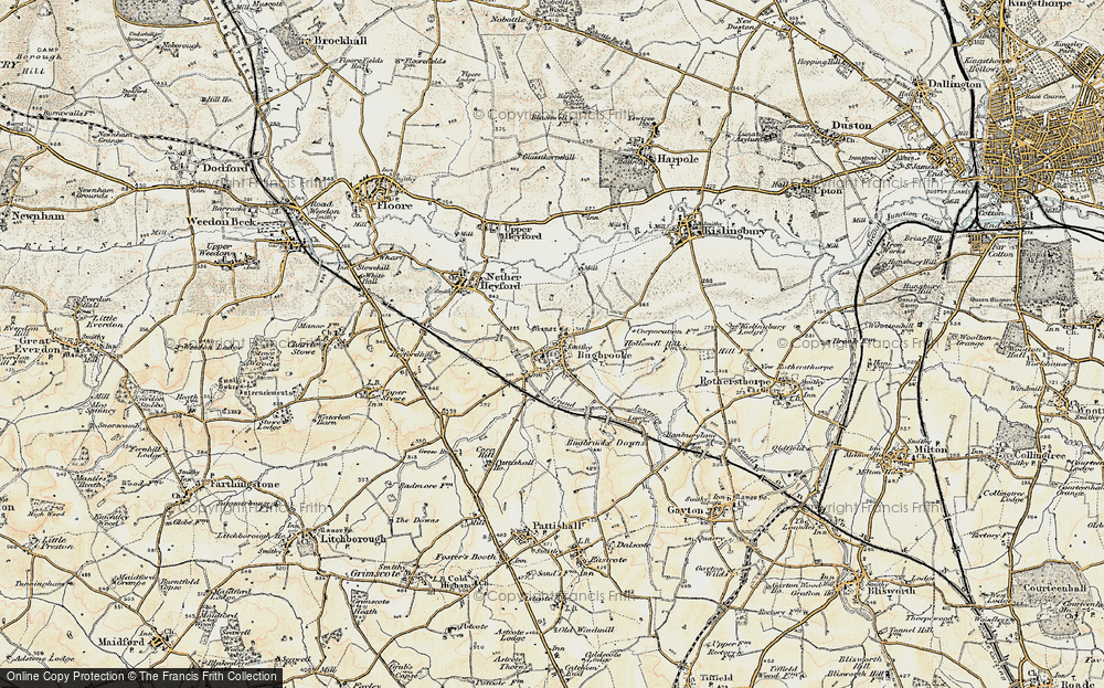 Old Map of Bugbrooke, 1898-1901 in 1898-1901