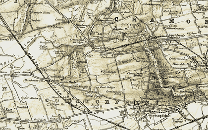 Old map of Bughtlin in 1903-1906