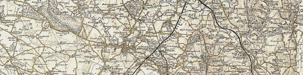 Old map of Buglawton in 1902-1903