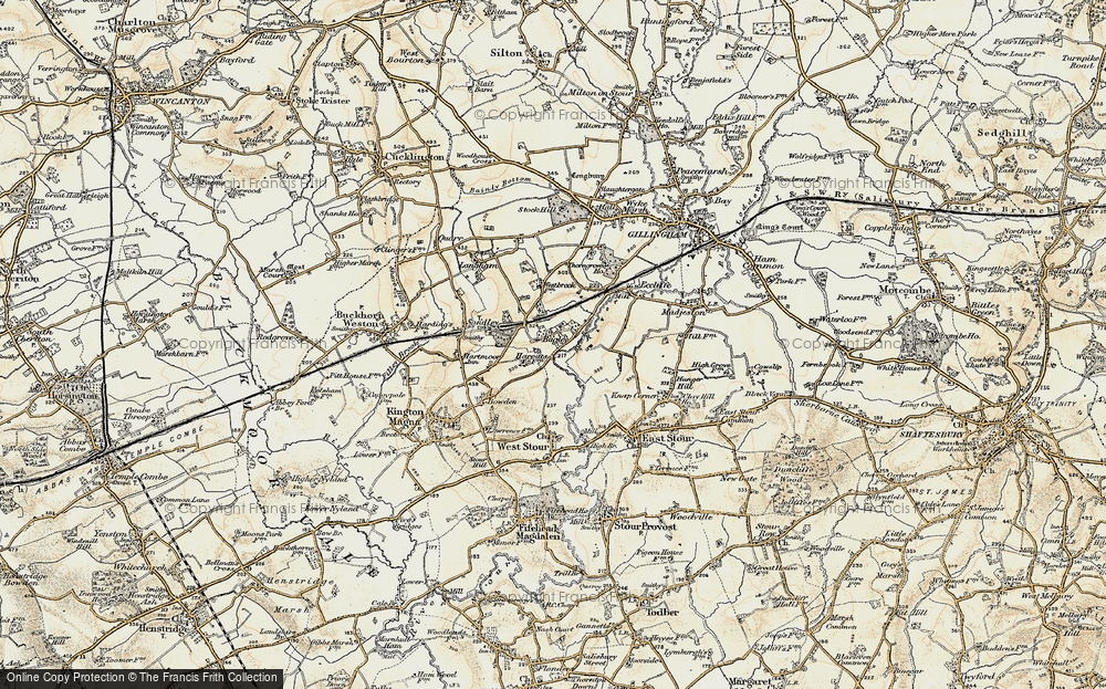 Old Map of Bugley, 1897-1909 in 1897-1909