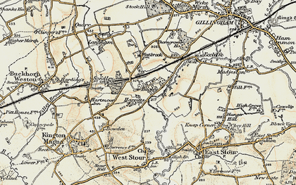 Old map of Bugley in 1897-1909