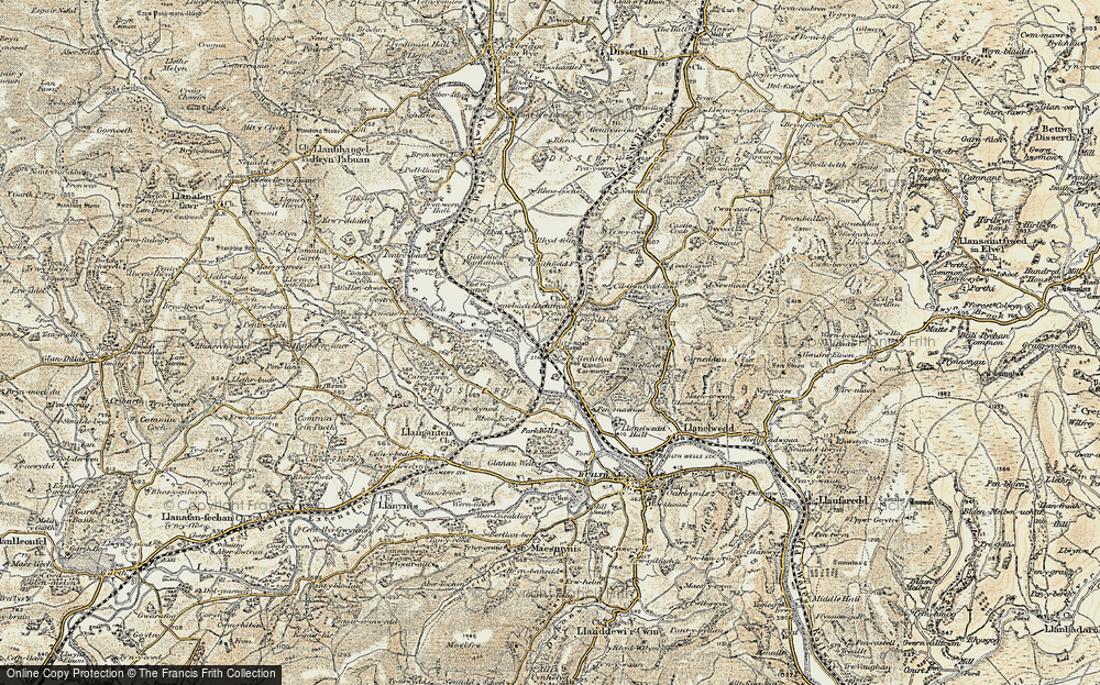 Old Map of Builth Road, 1900-1902 in 1900-1902
