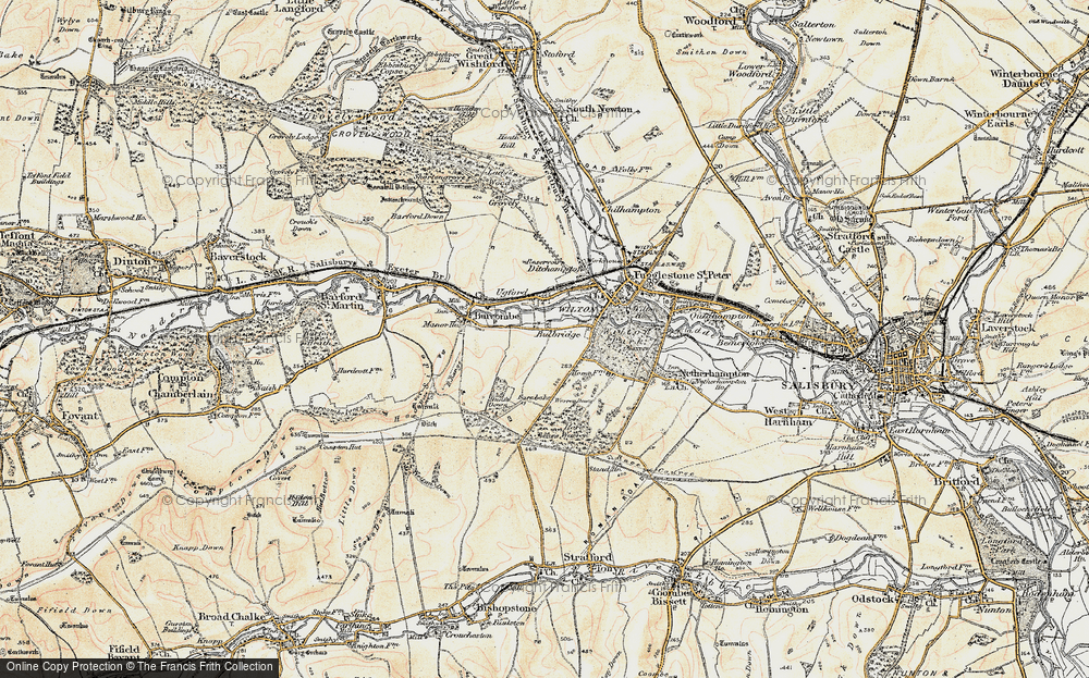 Old Map of Bulbridge, 1897-1899 in 1897-1899