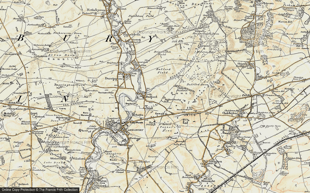Old Map of Bulford, 1897-1899 in 1897-1899