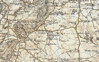 Old map of Bulkeleyhay in 1902-1903