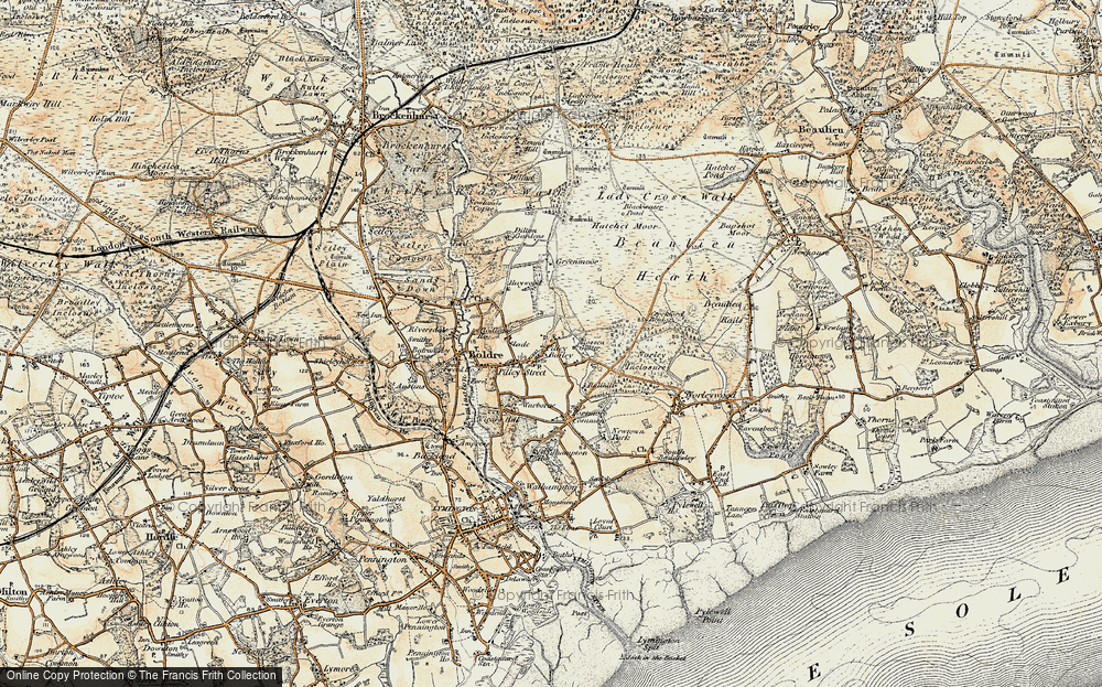 Old Map of Bull Hill, 1897-1909 in 1897-1909
