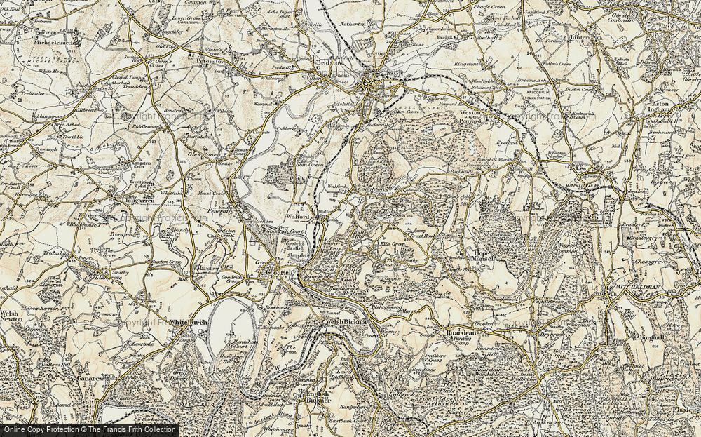 Old Map of Bull's Hill, 1899-1900 in 1899-1900