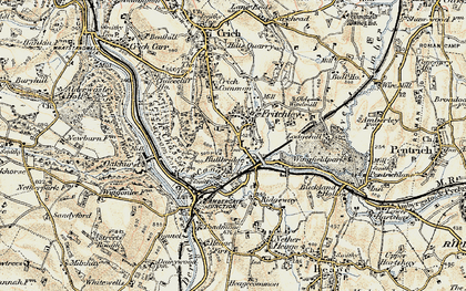Old map of Bullbridge in 1902