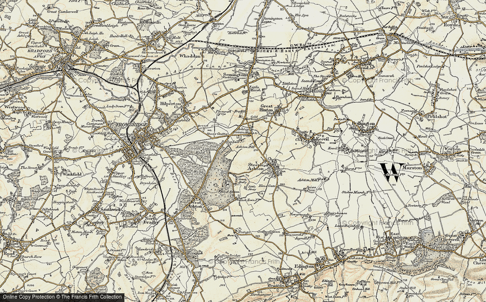 Old Map of Bullenhill, 1898-1899 in 1898-1899