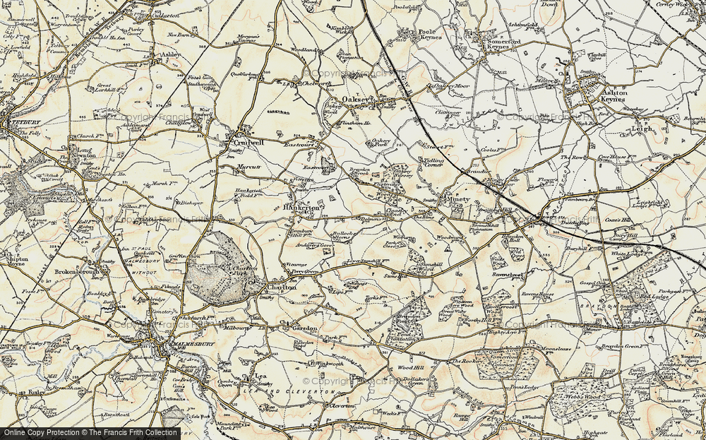 Old Map of Bullock's Horn, 1898-1899 in 1898-1899
