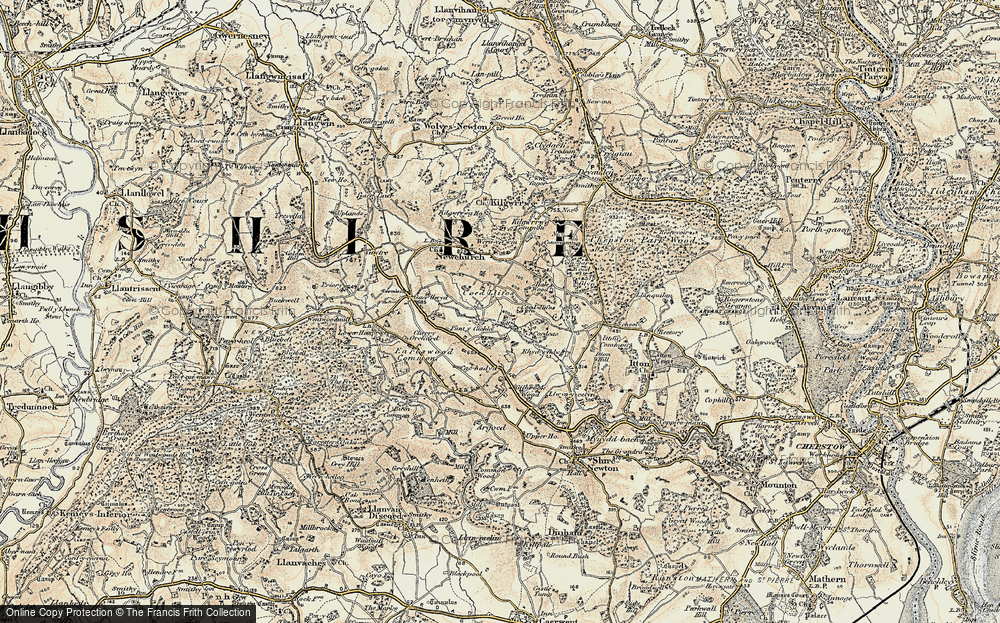 Old Map of Bullyhole Bottom, 1899-1900 in 1899-1900