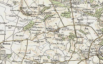 Old map of Bulmer in 1903