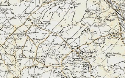 Old map of Bulstrode in 1897-1898