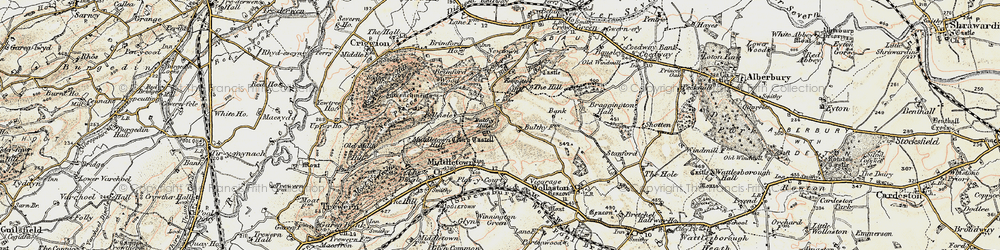 Old map of Bulthy in 1902