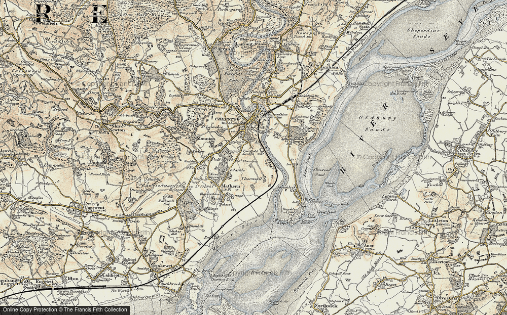 Old Map of Bulwark, 1899 in 1899