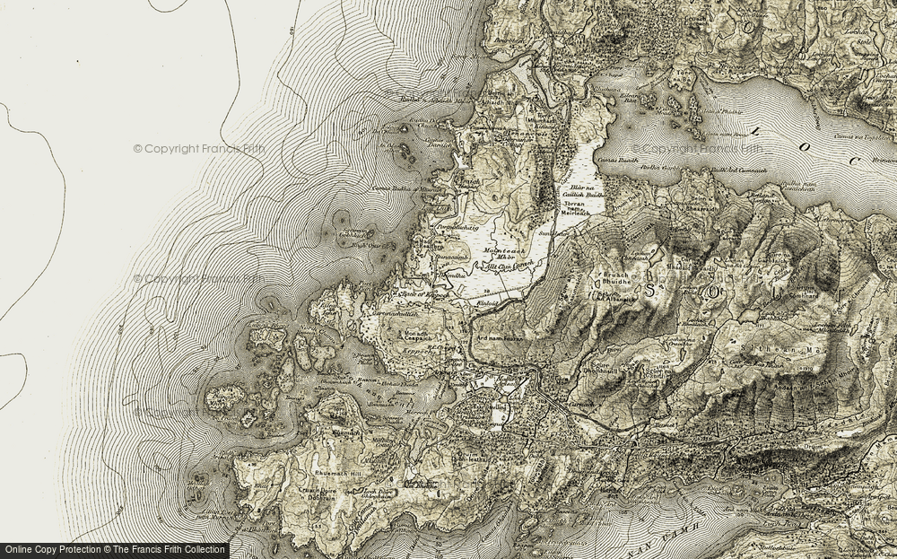 Old Map of Bunacaimb, 1906-1908 in 1906-1908