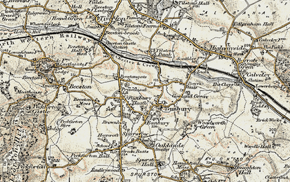 Old map of Bunbury in 1902-1903