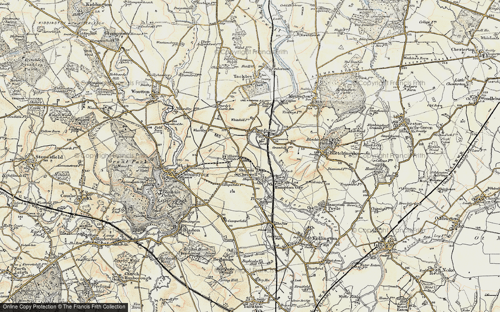 Old Map of Bunkers Hill, 1898-1899 in 1898-1899
