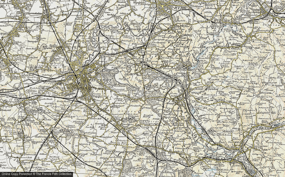 Old Map of Bunkers Hill, 1903 in 1903