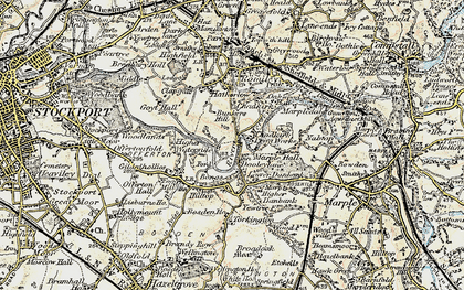 Old map of Bunkers Hill in 1903