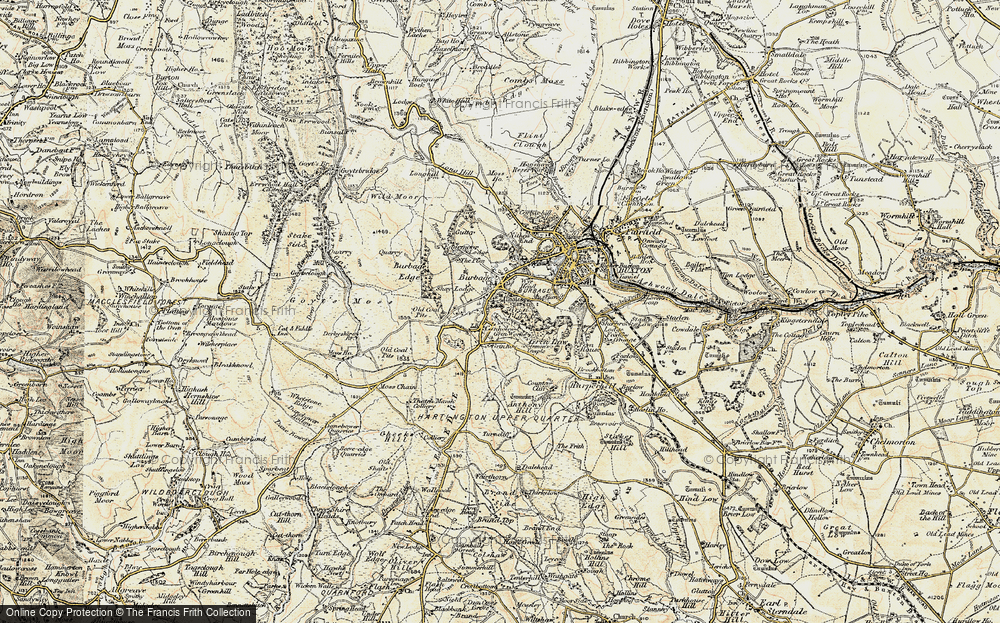 Burbage in 1904 old map Leicestershire 42SE