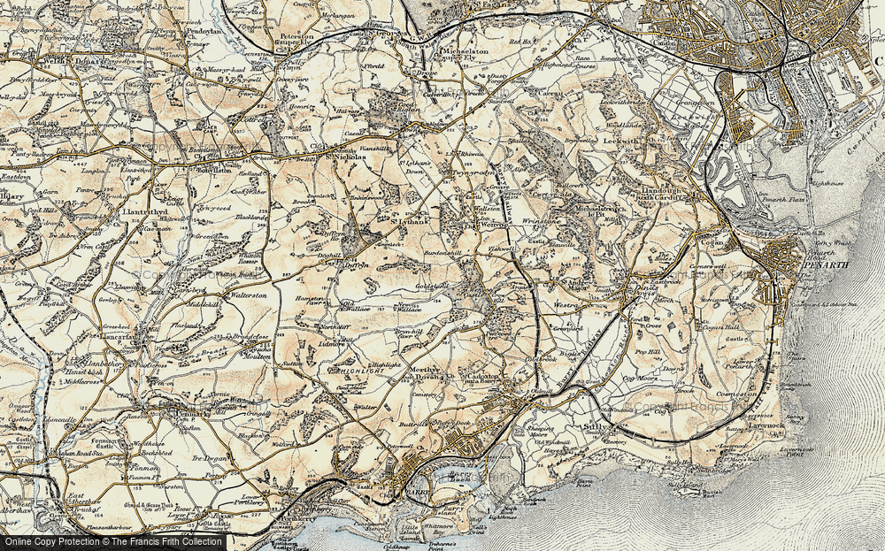 Old Map of Burdonshill, 1899-1900 in 1899-1900