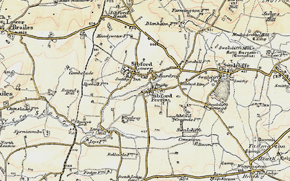 Old map of Burdrop in 1898-1901