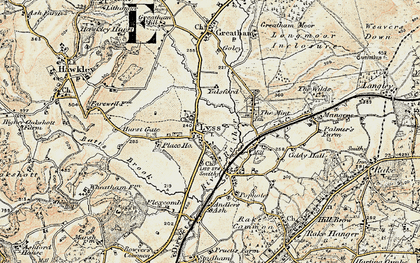 Old map of Burgates in 1897-1900