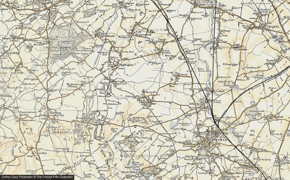 Old Map of Burge End, 1898-1899 in 1898-1899