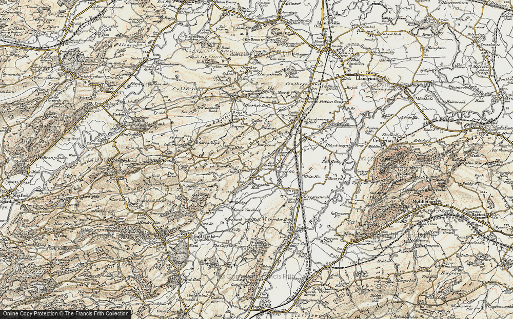 Old Map of Burgedin, 1902-1903 in 1902-1903