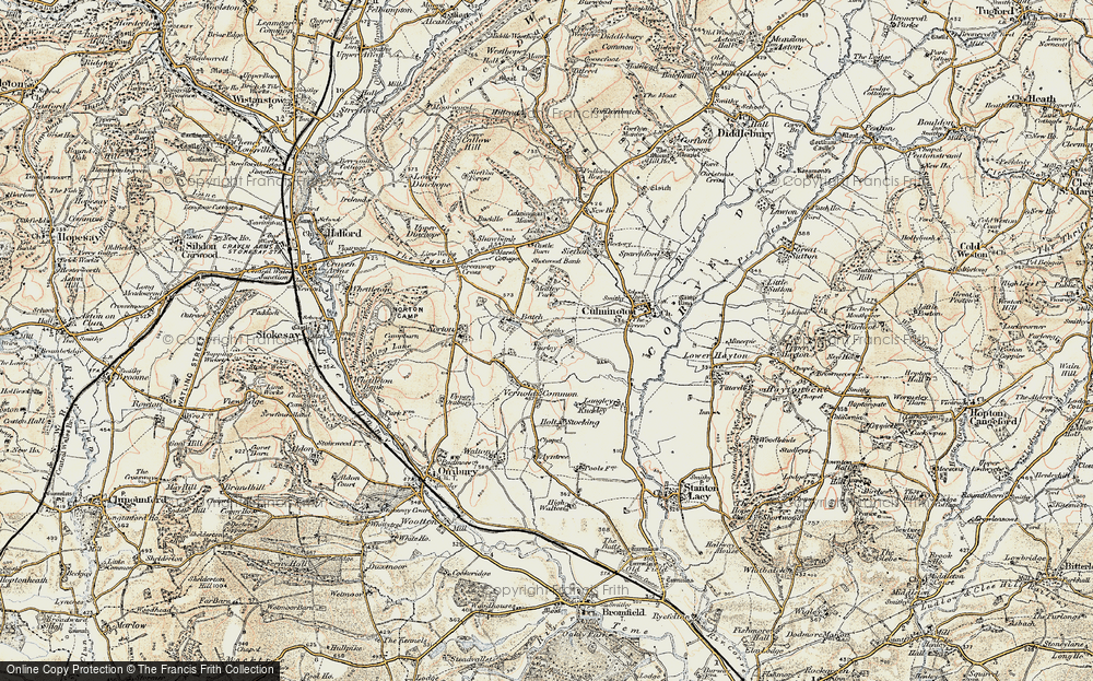 Old Map of Burley, 1901-1903 in 1901-1903