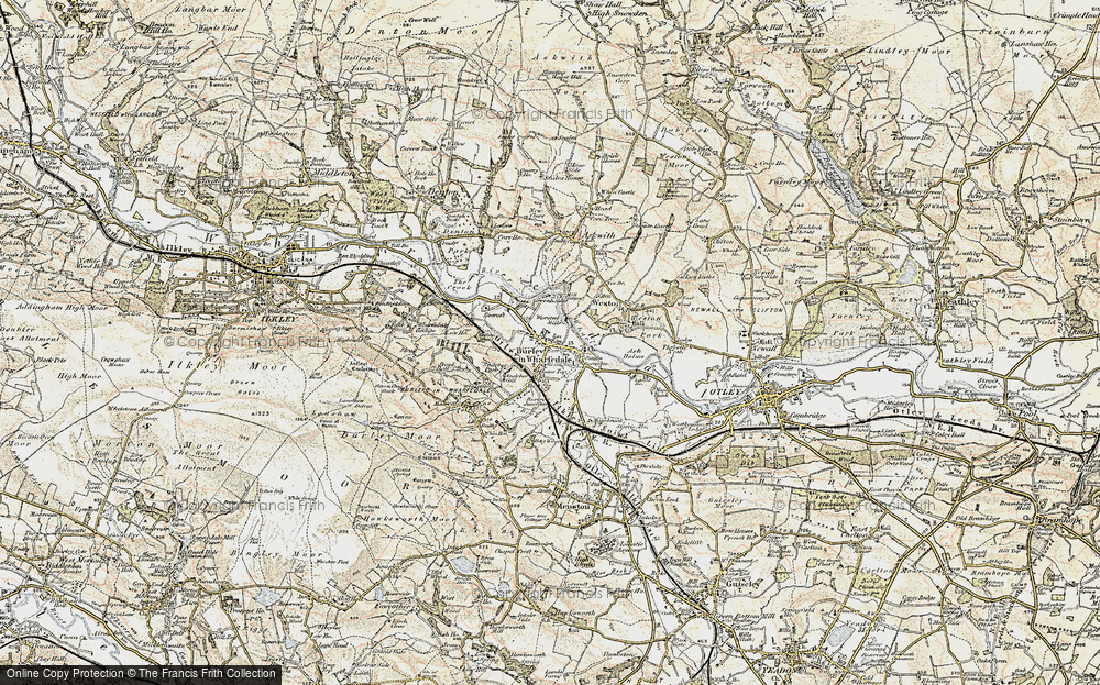 Old Map of Burley in Wharfedale, 1903-1904 in 1903-1904
