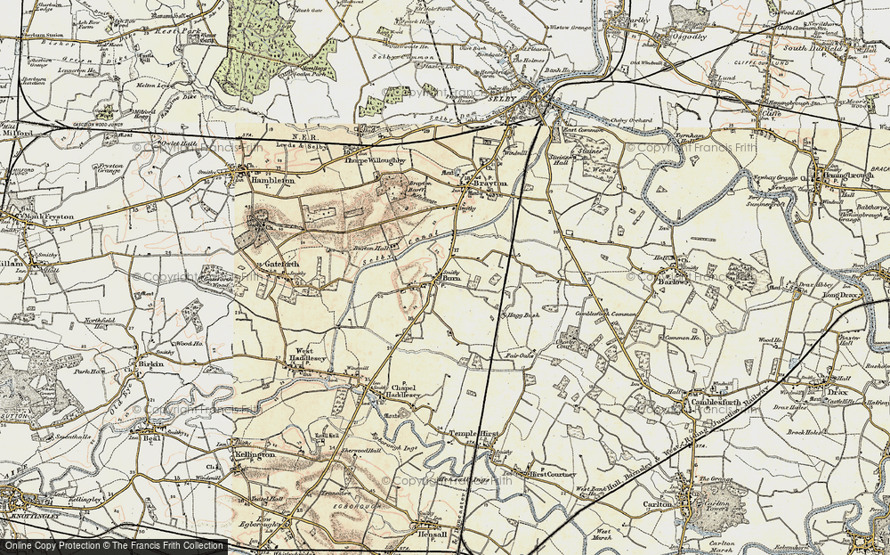 Old Map of Burn, 1903 in 1903