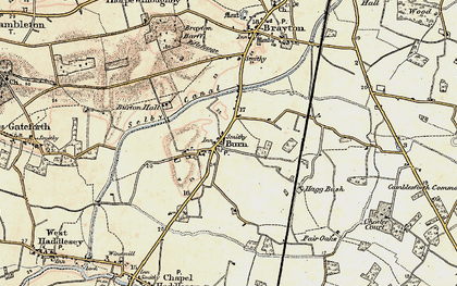 Old map of Burn in 1903