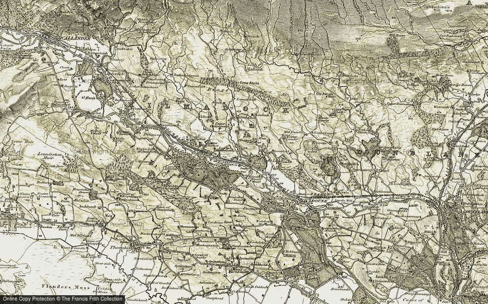 Old Map of Burn of Cambus, 1904-1907 in 1904-1907