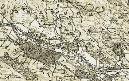 Old map of Annet Burn in 1904-1907