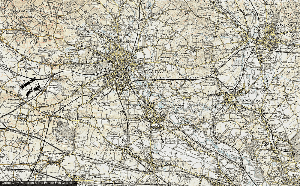 Old Map of Burnden, 1903 in 1903