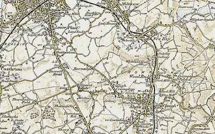 Old map of Burnedge in 1903