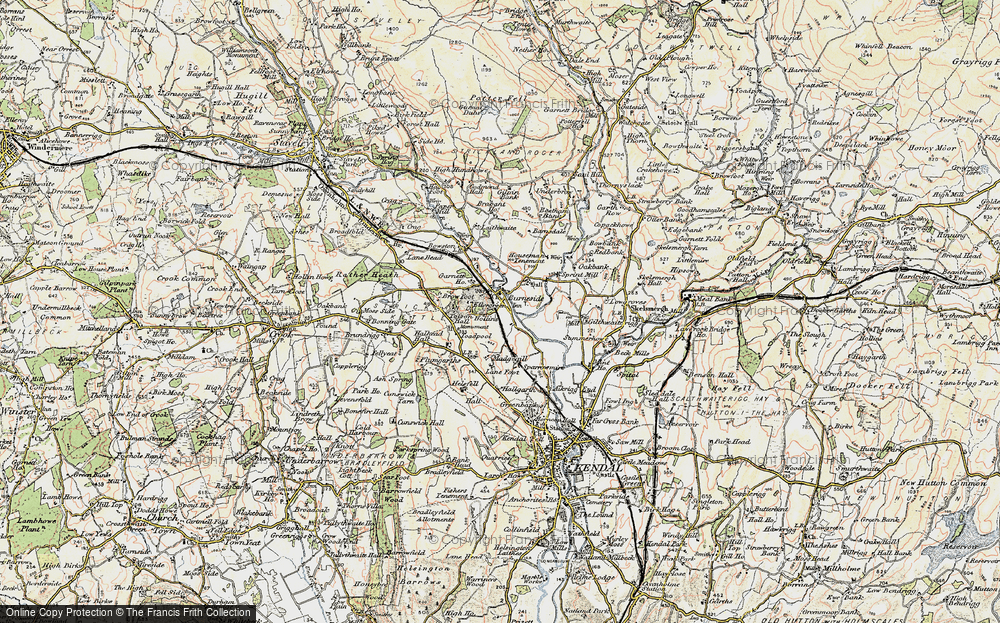Old Map of Burneside, 1903-1904 in 1903-1904