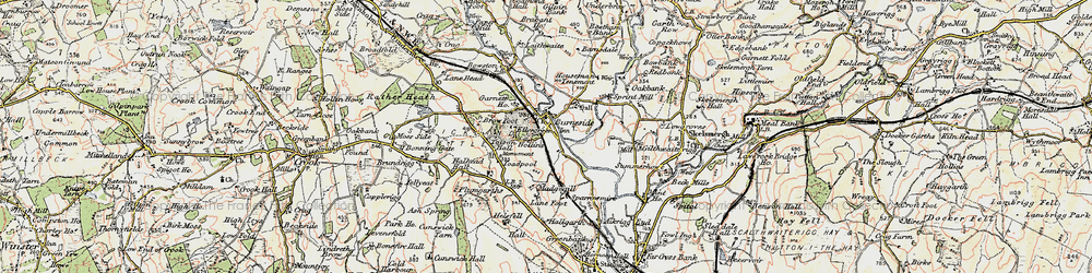 Old map of Burneside in 1903-1904