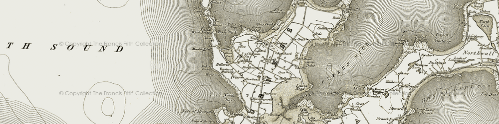 Old map of Airon in 1912