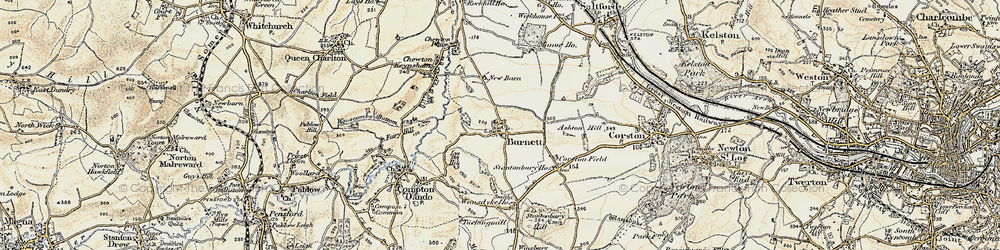 Old map of Burnett in 1899