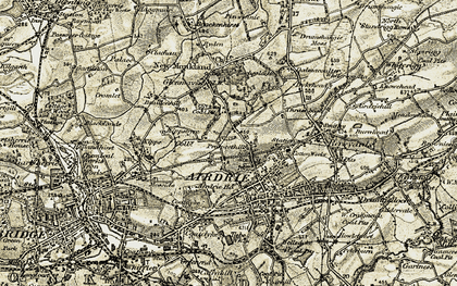 Old map of Burnfoot in 1904-1905