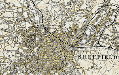 Old map of Burngreave in 1903