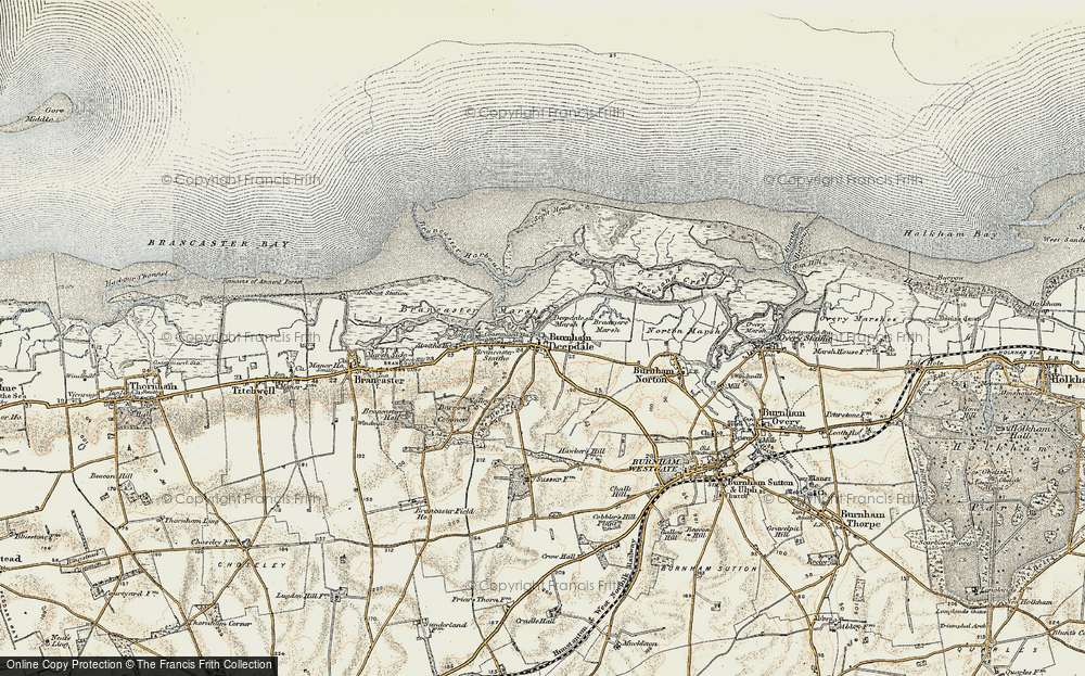 Old Map of Burnham Deepdale, 1901-1902 in 1901-1902