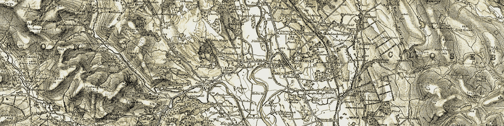 Old map of Burnhead in 1904-1905