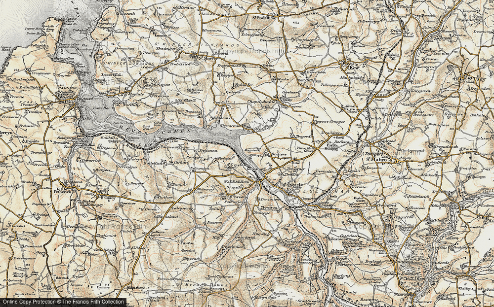 Old Map of Burniere, 1900 in 1900