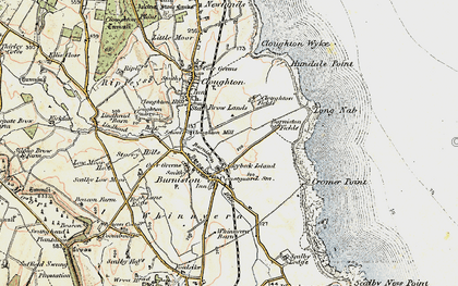 Old map of Burniston Beck in 1903-1904